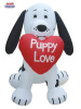 Valentine Dalmation Puppy with a Big Heart Inflatable